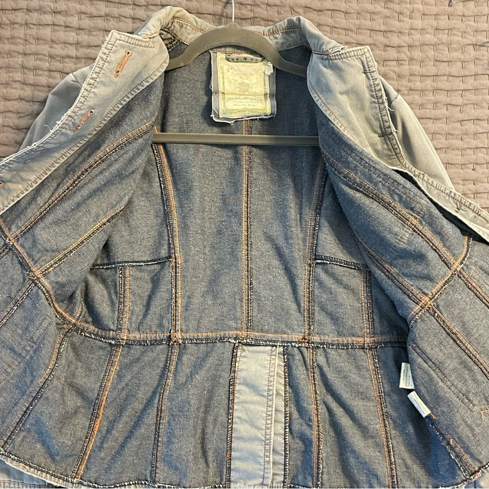 Denim Button-Up Jacket - image 5